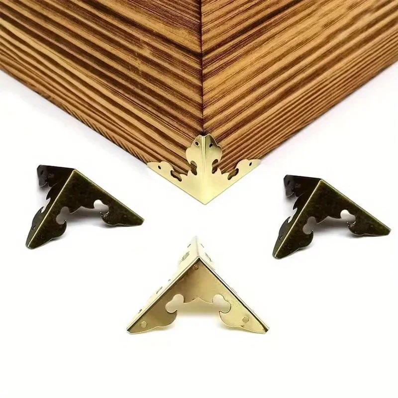 12 pieces, metal three sided corner protectors, furniture hardware accessories