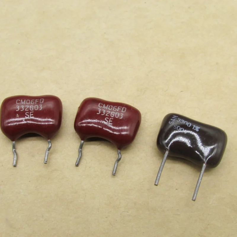 3 imported CM06FD332G03 500V3.3NF 500V3300PF fever audio silver mica capacitors