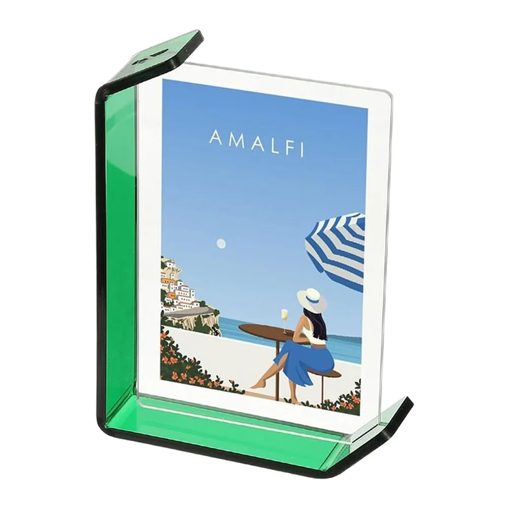 Symmetrical Slot Double Sided Frame Floating For Acrylic Photo Frame Photo Showcase Clear For Acrylic Panels Value Twin Pack