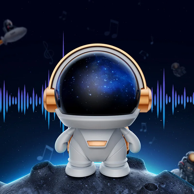 Spaceman Astronaut Wireless Bluetooth Speaker AI Smart Outdoor Subwoofer Desktop Creative Ornament Gift