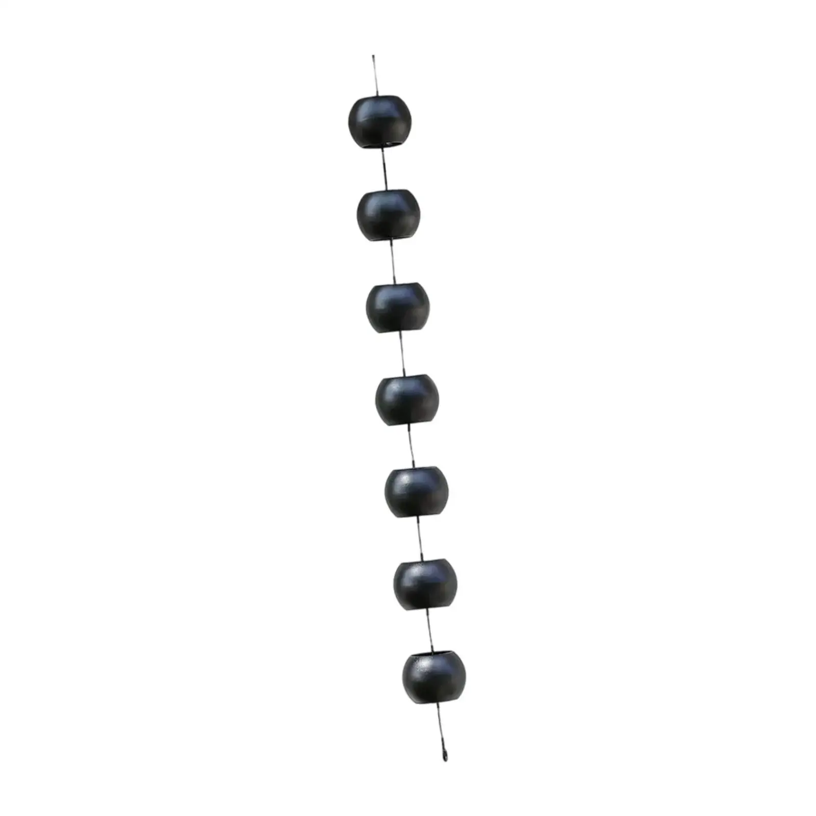 Round Ball Shaped Rain Chain Sturdy Stainless Steel Downspout Alternative Easy Install for Patio and Garden