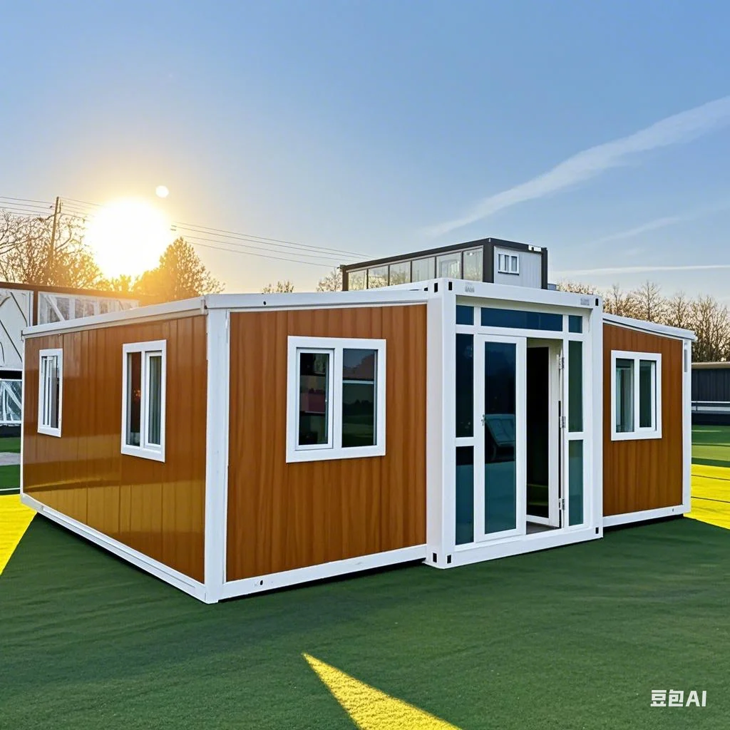 Expandable Container House 20Ft 40Ft Modular Prefab Home Quick Install Folding Villa Living Office Mobile Cabin