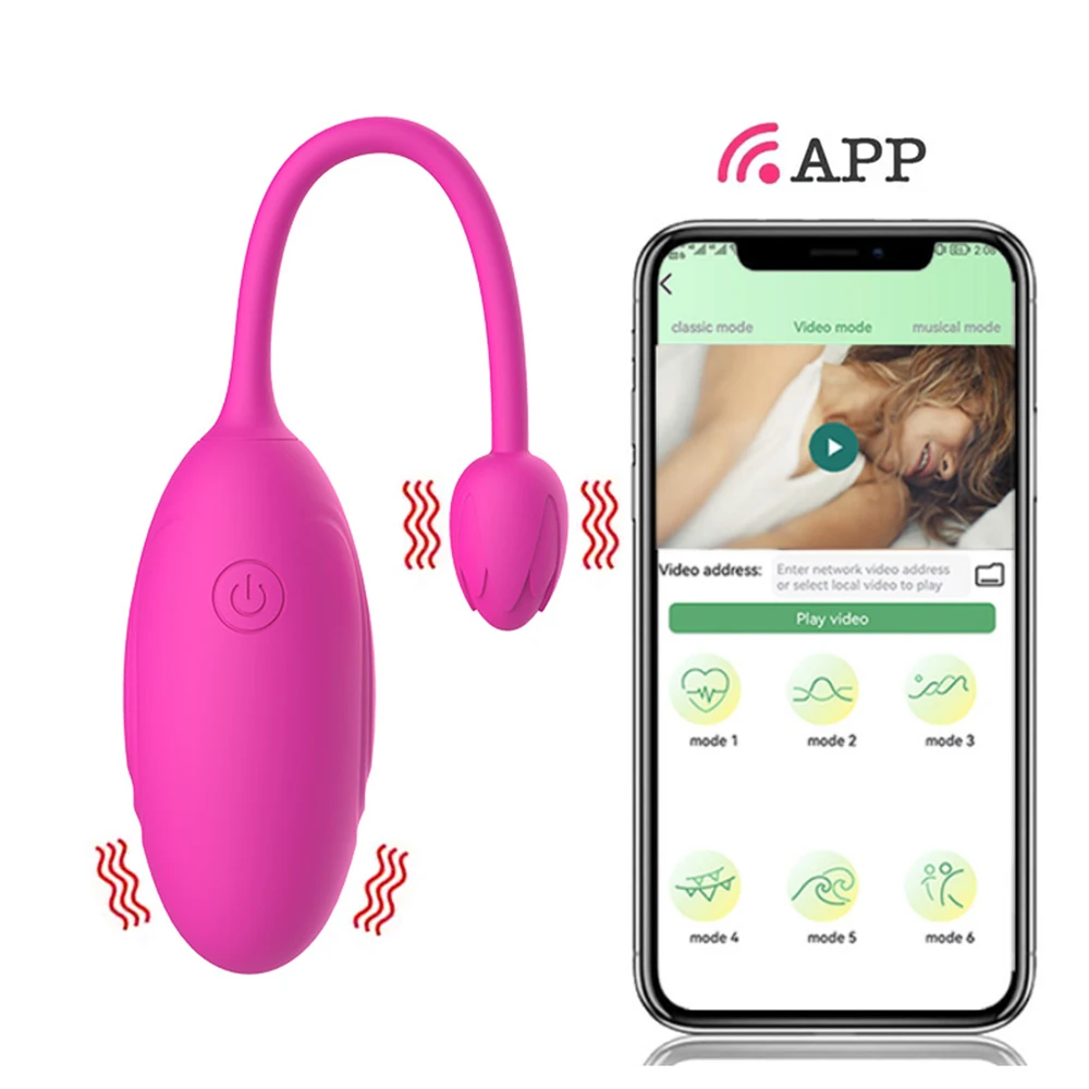 Vibrator Egg for Women Clitoris Simulator APP Control G-Spot Vagina Ball Kegel Trainer Wear Vibrating Love Egg Adult Goods