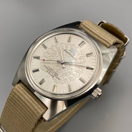 Imagen 2 del producto Reloj mecánico Shanghai de cuerda manual de 36MM 7120-reloj de diseño Bauhaus resistente al agua de acero inoxidable para hombres Dropshipping