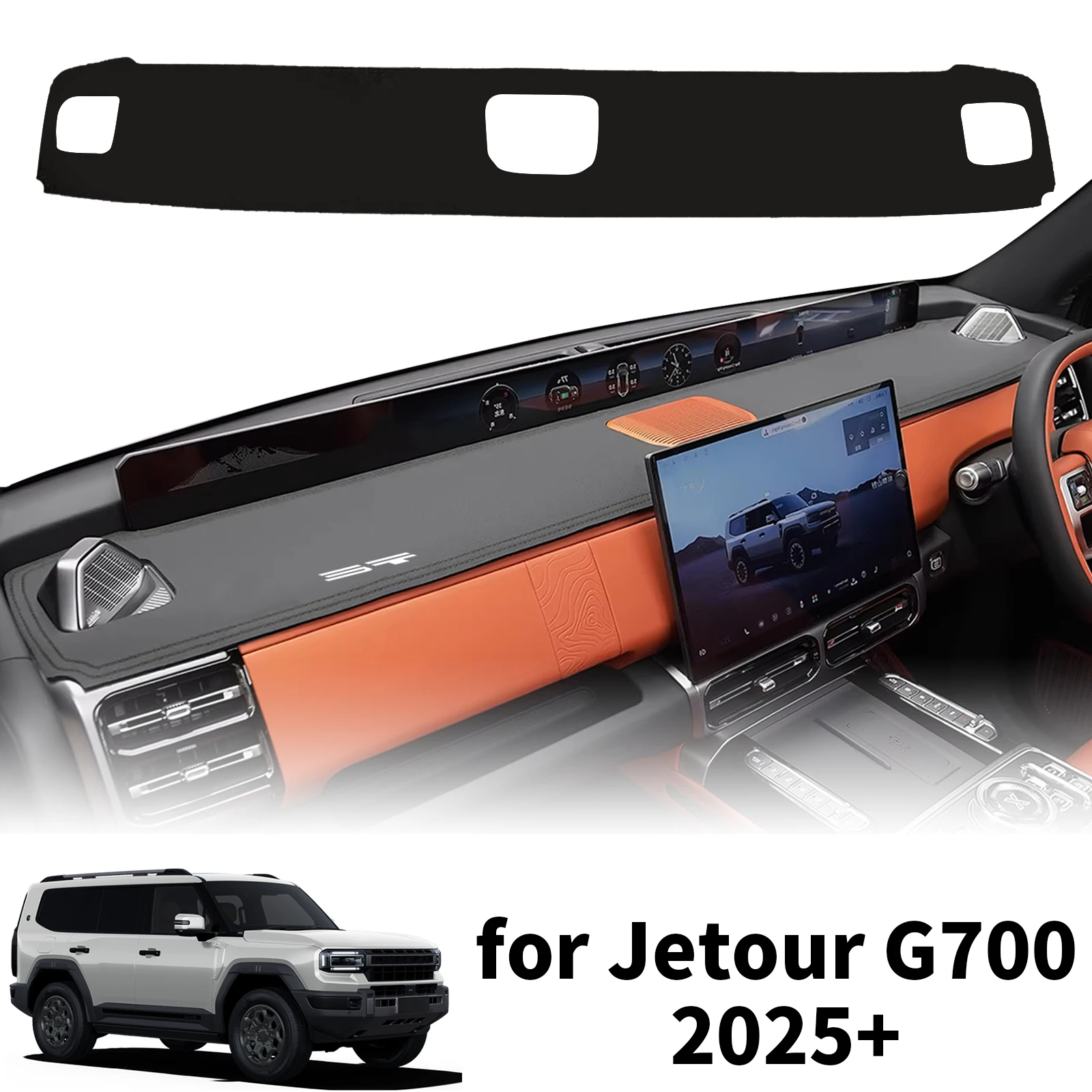 

fit for Jetour G700 2025 2026 Custom Fit Car Dashboard Cover Sunshade Dash Mat Anti‑Slip Dashmat Protector Pad Accessories