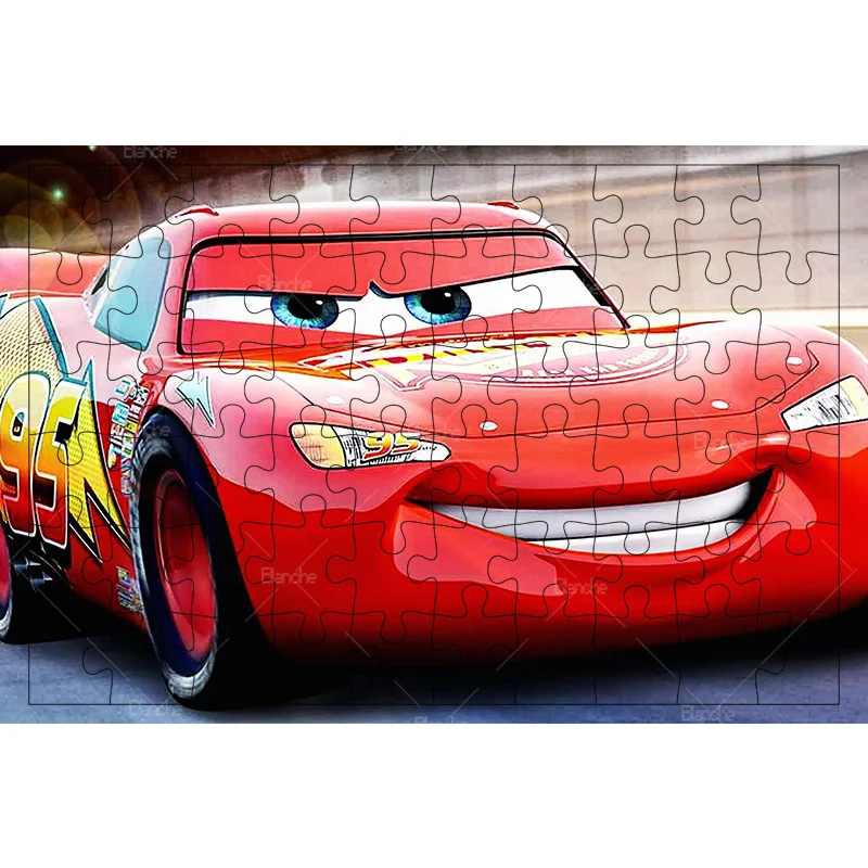 Disney Cars Racing Car Red Lightning McQueen 1000PCS Puzzles Puzzle Game Kids Like Wooden Jigsaw Friends Gift Room Desk Ornament