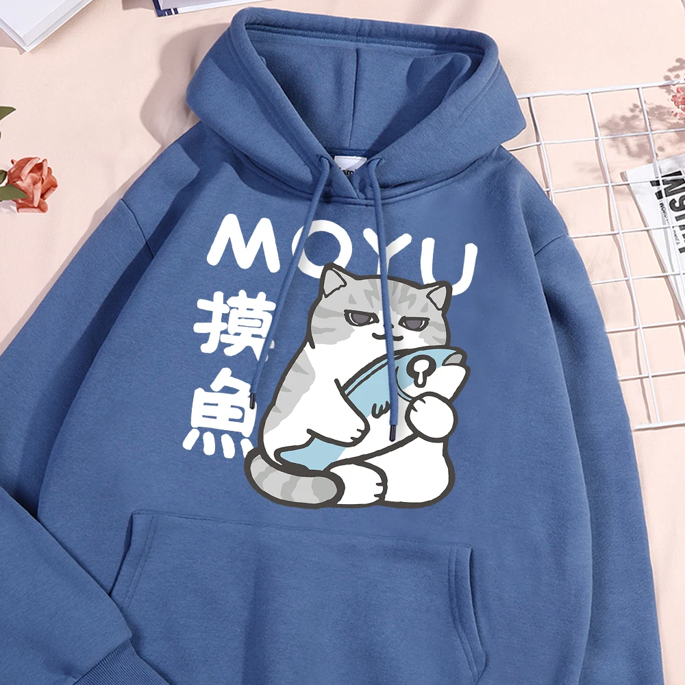 

Laziness During Working Hours Men Women Hoodies Fashion Crewneck Hoody S-Xxl O-Neck Clothing Harajuku Casual Couple Sweatshirt