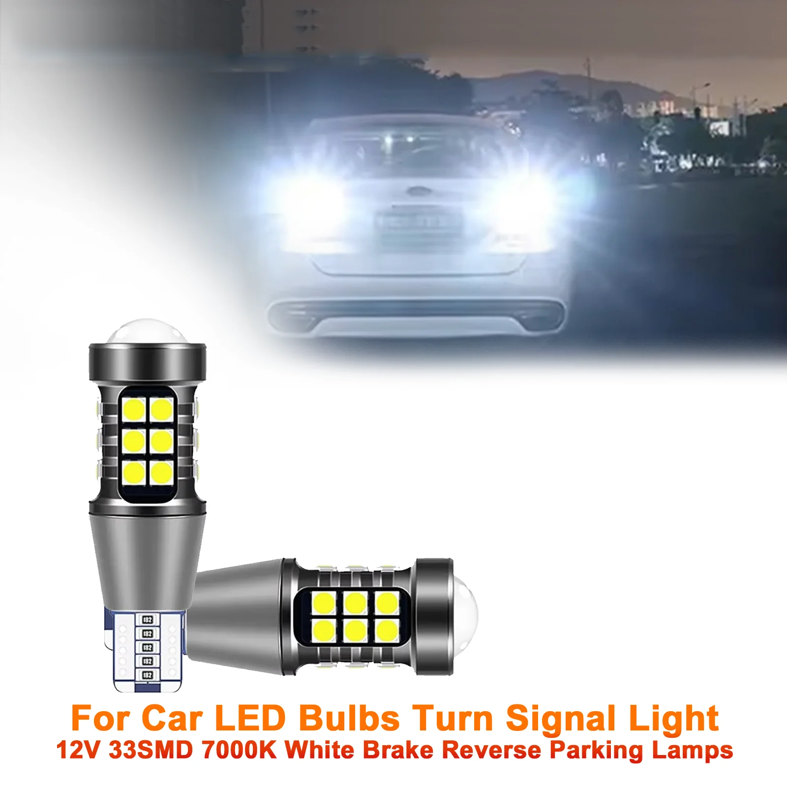 

50Pcs T15 Signal Lamp W16W LED 921 912 Bulb 12V Super Bright 3030 27SMD Tail Lamp Led Canbus Auto Backup Reserve Lights