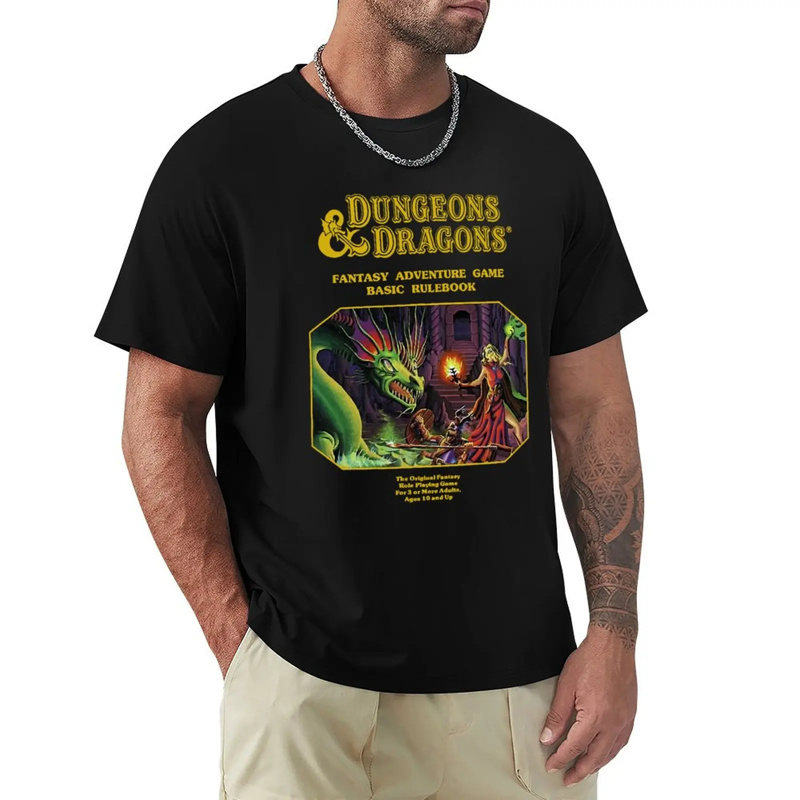 Fantasy Roleplaying On The Table Fantasy Adventure Game Music Fans T-Shirt Classic Print Short Sleeve Shirt