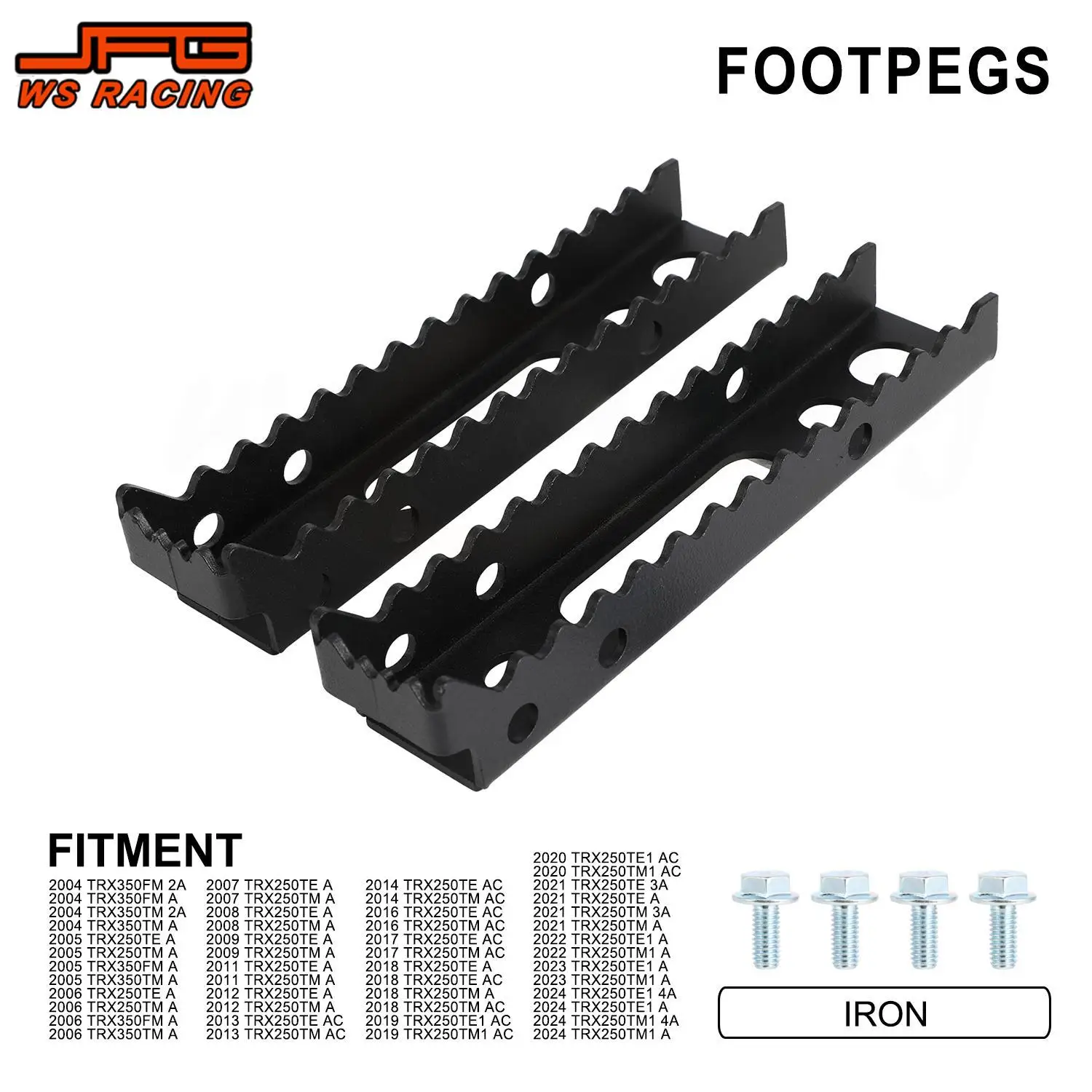 

Footpegs Motorcycles Aceessories Foot Peg Iron Footpedal For Honda TRX 350FM 250TE 250TM 250TE1 2A A AC 250TE1 4A Dirt Bike Moto