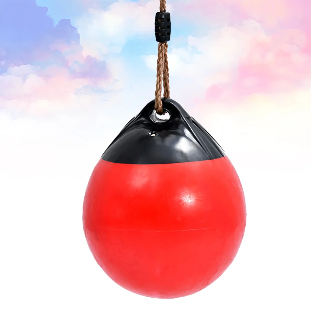 1pc bóia inflável bola balanço ao ar livre playset cor aleatória jardim playground criança saltando bola árvore pendurado redondo