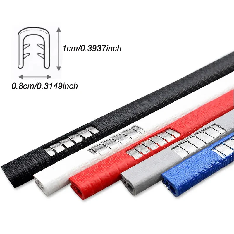 1Pc Automotive Door Edge Anti-Scratch Moulding Strip,Shock-Absorbing Rubber Trim,Weatherproof Body Gap Insulation Sealing Strip