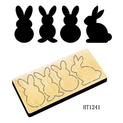 Rabbit New Wooden Cutting Dies Suitable for Common Mold Scrapbook Machines on the Market
