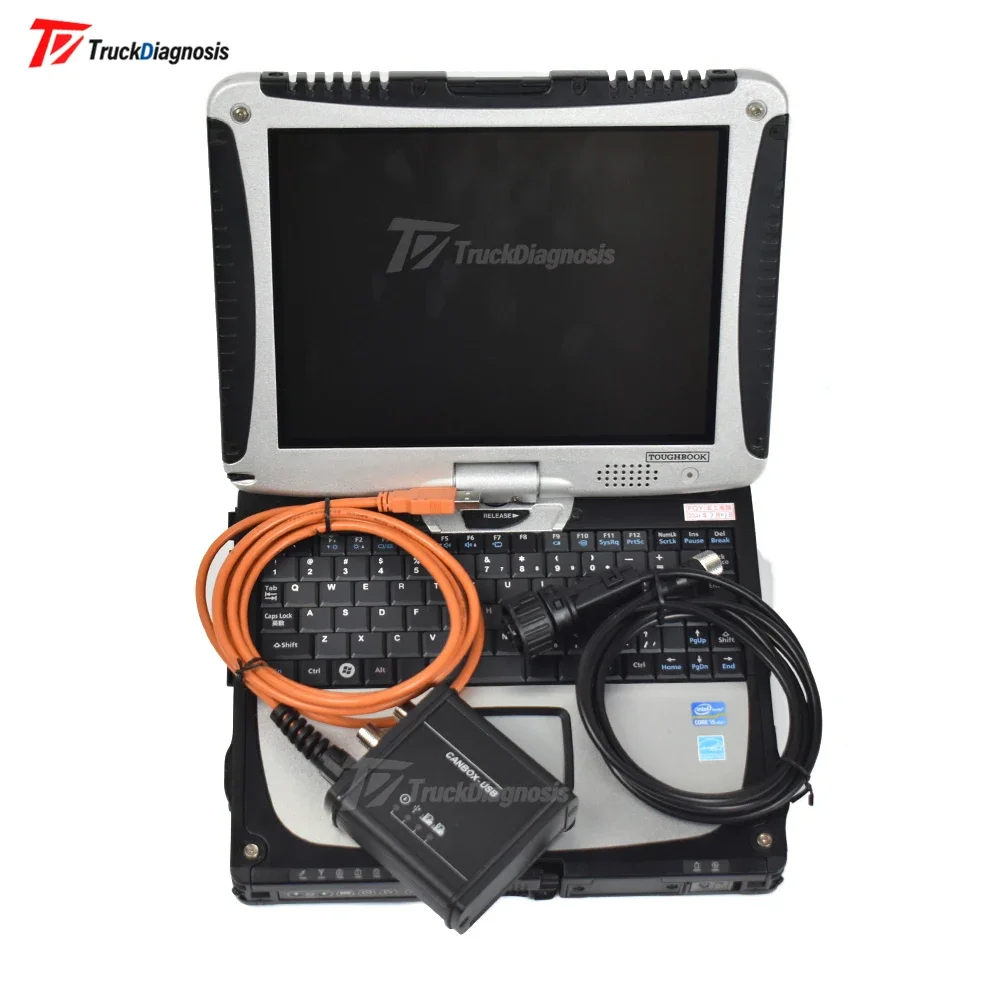 New For Linde BT Diagnostic Kit Linde Forklift scanner Tool Canbox Forklift Pathfinder LSG Service tool with CF19 laptop