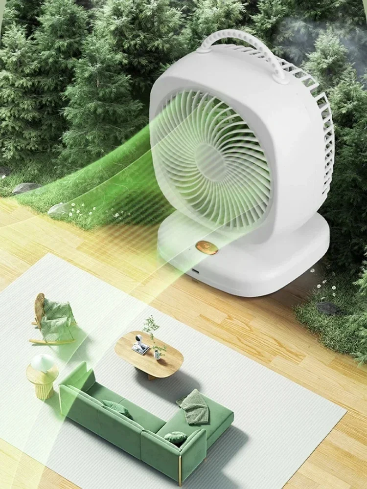 2025 اللاسلكية 2000mah قابلة للشحن مروحة التخييم مروحة سطح مكتب صغيرة عالية الرياح المحمولة مروحة قابلة للشحن مكتب المنزل Usb إمدادات الطاقة