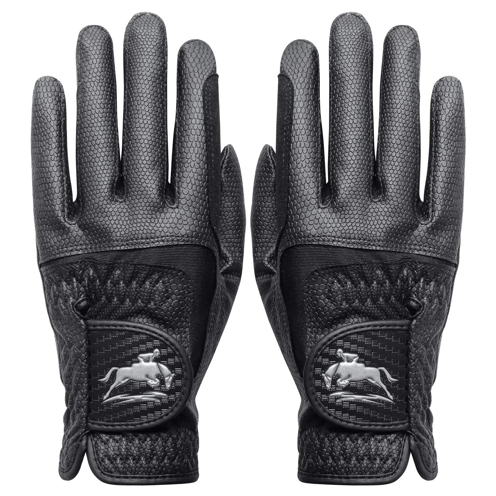 Guantes de montar a caballo de cuero PU de primera calidad para mujer, ligeros, transpirables, elásticos con agarre para pantalla táctil para ecuestre