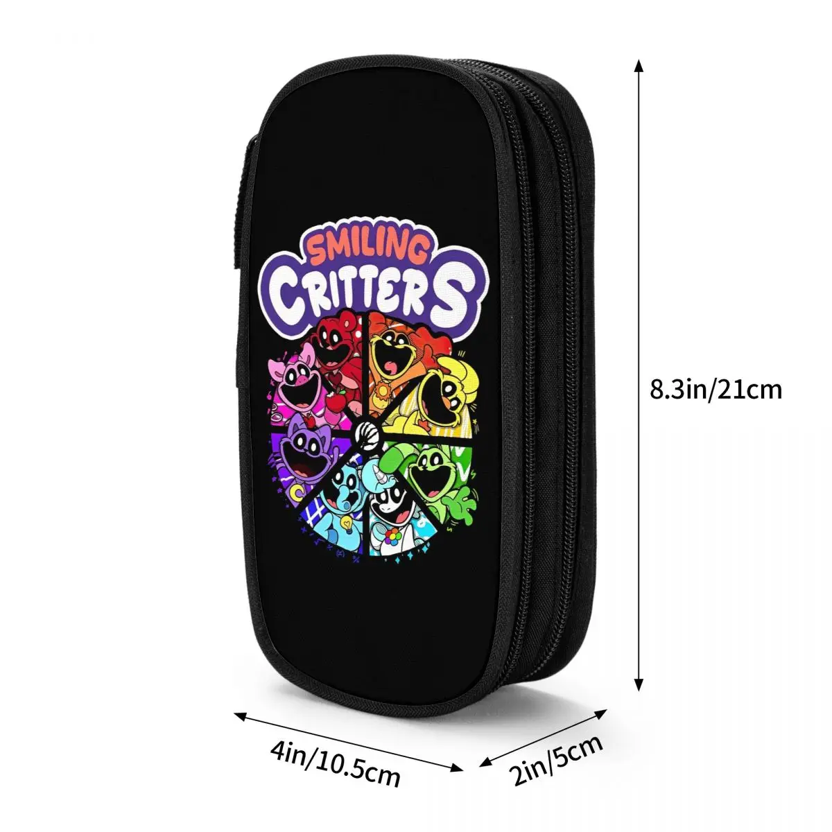 يبتسم كريتر الكرتون أنيمي مقلمة الحقيبة قلم رصاص صندوق القلم لفتاة صبي حقائب ذات سعة كبيرة اللوازم المدرسية الهدايا القرطاسية