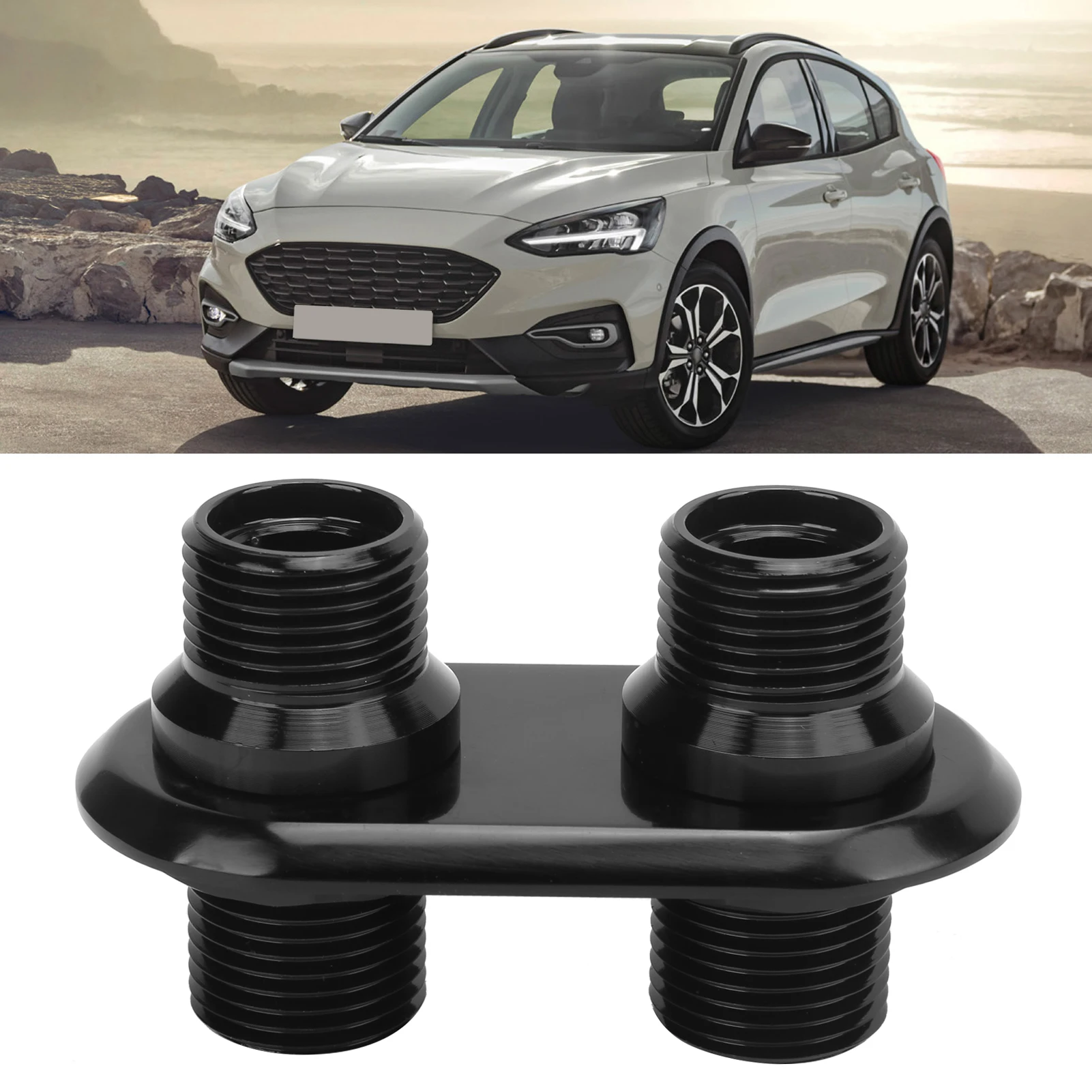 2-портовый интерфейс AC Bulkhead для Ford Hot Rod, из полированного алюминиевого сплава 6061-T6, универсальная замена OEM