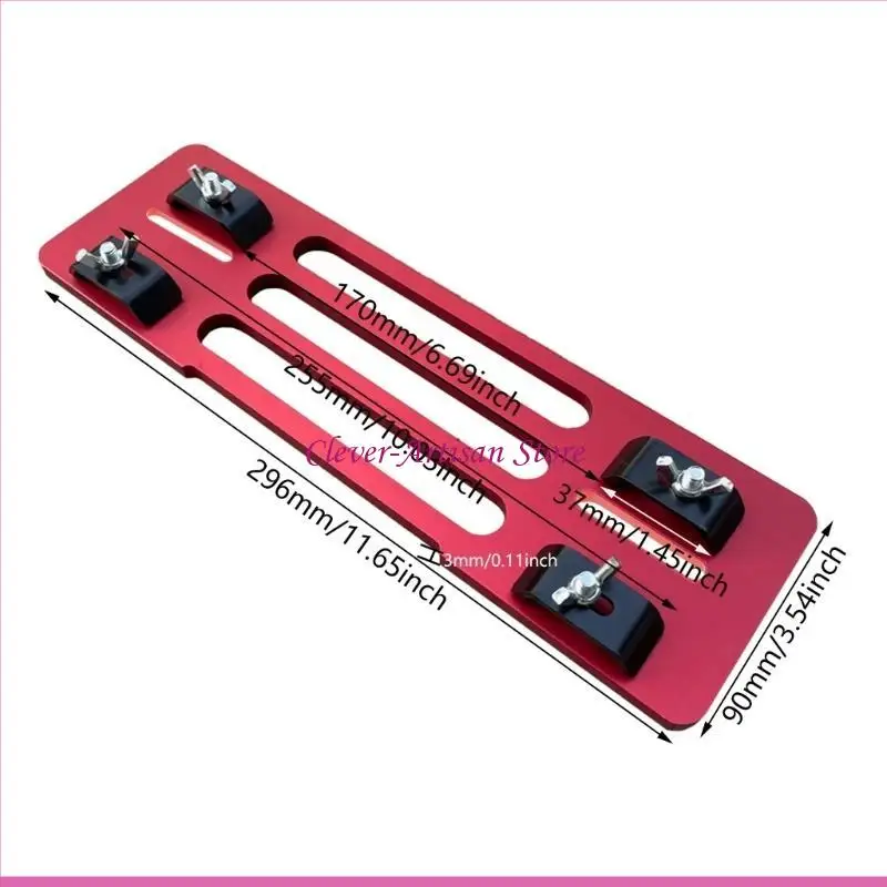 E06B Handheld Circular Sciage base base Guide coupe d'installation rapide pour le travail du bois