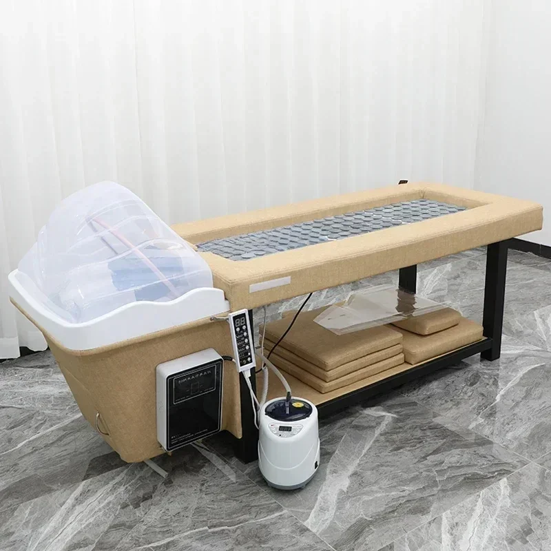 

newShampoo Chair Water Circulation Head Therapy for Hair Fumigation Moxibustion Bed Barber Shop Ear Cleaning