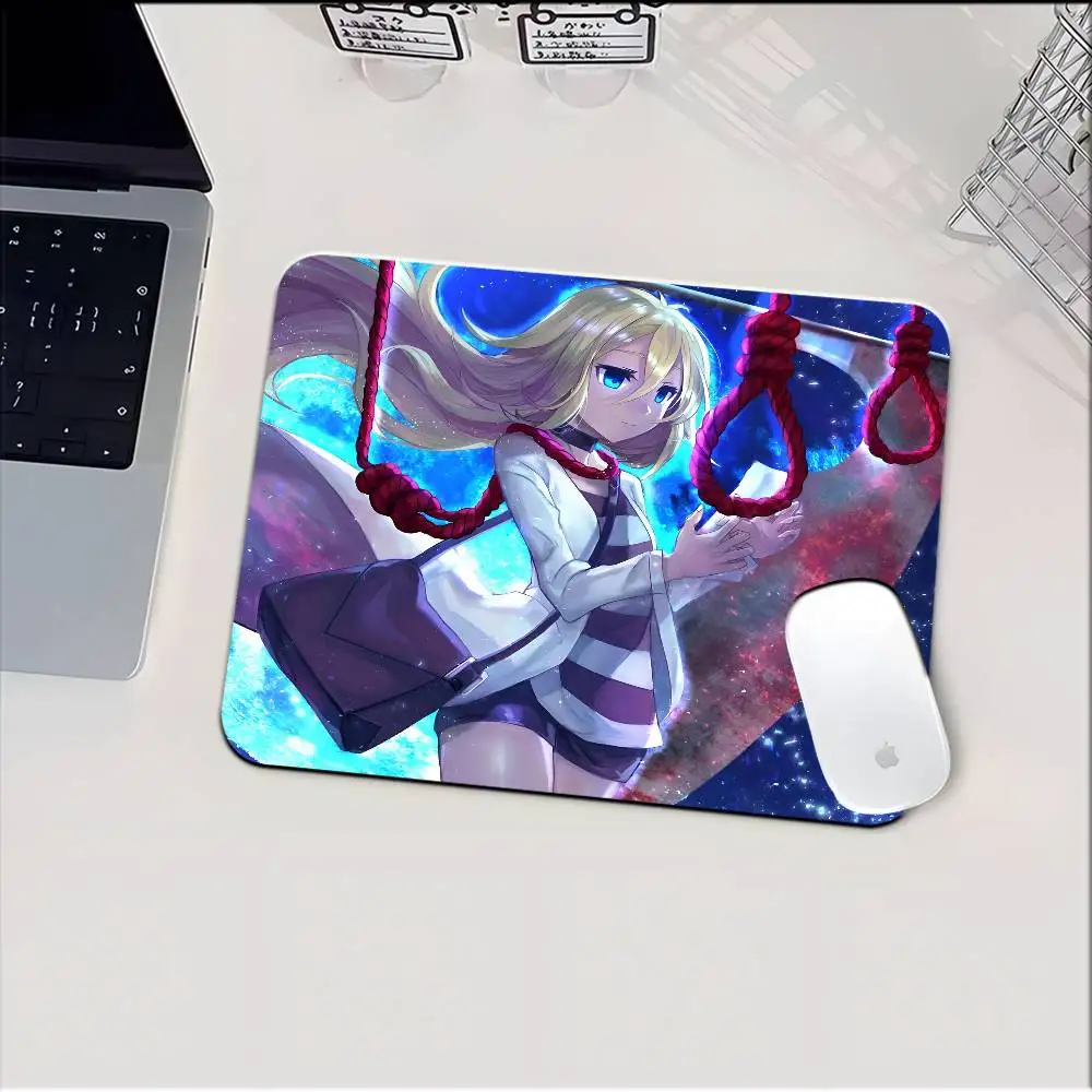 Popular Anime Angels Of Death Mousepad Small LockEdge Mouse Pad For Gamers Computer Desk Pad Rectangular Anti-slip Rubber
