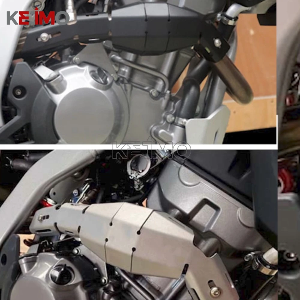 New 2026 2025 CRF300 CRF 300L For Honda Motorcycle CRF300L FMF Exhaust pipe protective cover 2020 2021 2022 2023 2024 Aluminium