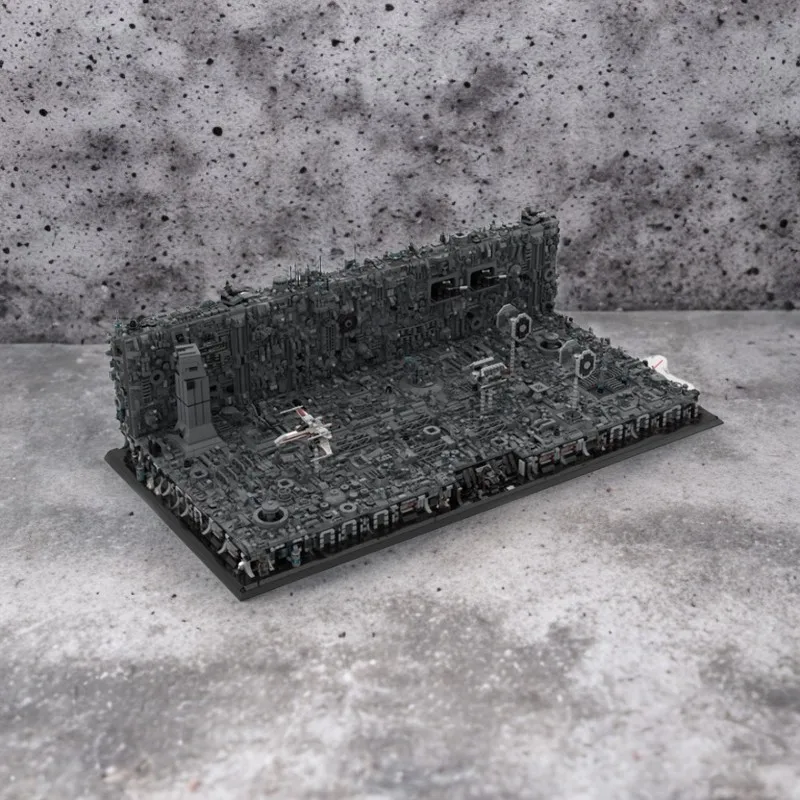 15372 個 MOC デススタートレンチランスターバッターバトルシーン DIY モデルビルディングブロック誕生日のおもちゃファンへのギフト