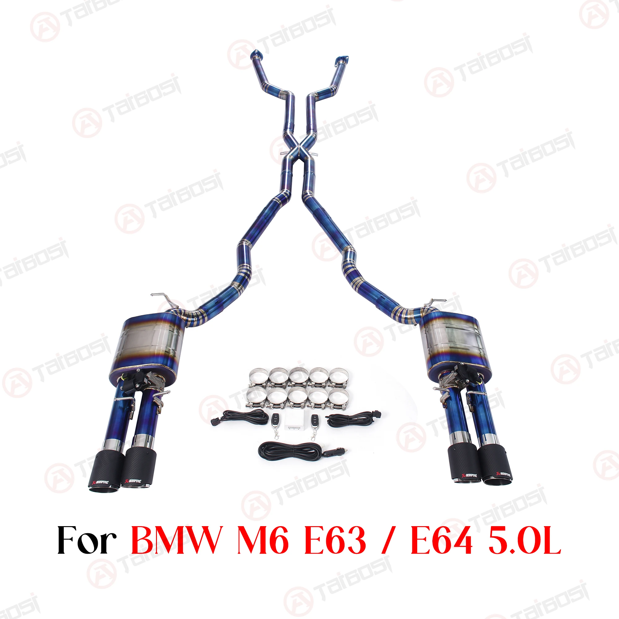 

Taibosi Factory Valvetronic Catback Exhaust For BMW M6 E63 S85 5.0L SUS304 Electric Valved Muffler W/ Remote Control & Pop Sound