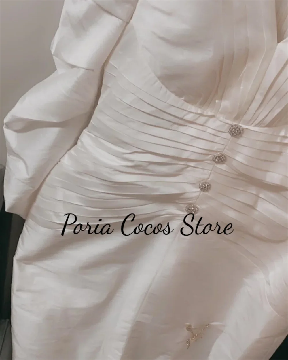 Customized Temperament Prom Gown for Women V-Neck Long Sleeves High Quality Occasion Solid Color Evening Party Dresses for Women