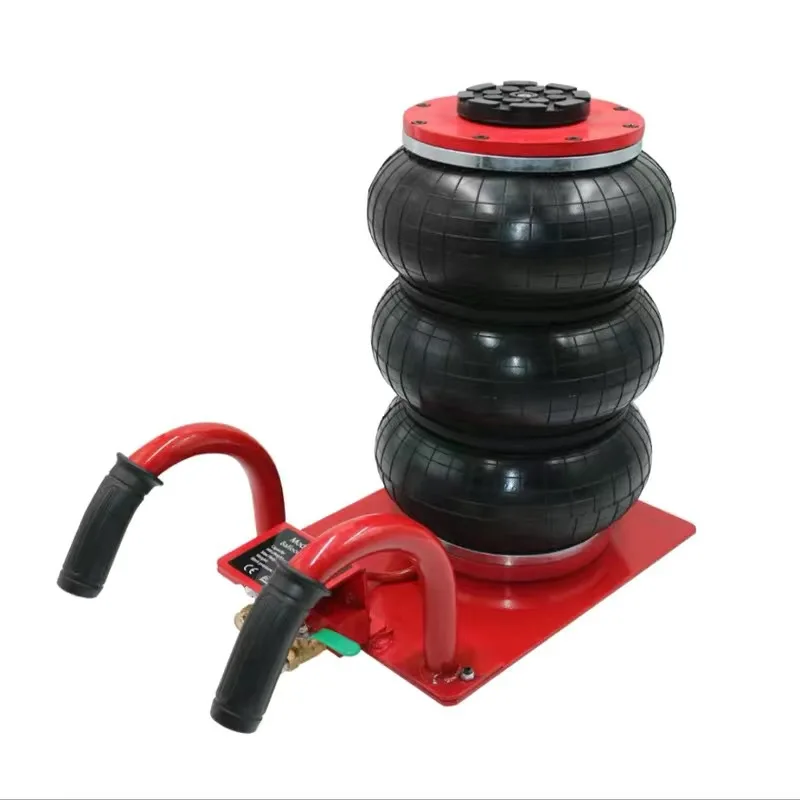 

3 Tons Pneumatic Car Jack Triple-bag Air Jack Hand-end Type Car Lifting Equipment Garage Repair Shop Car Jack 15CM-40CM