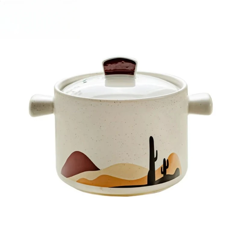 

High temperature resistant home cooking stew ceramic , traditional Chinese medicine pot, no furnace