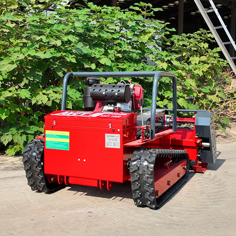 Customised Yoke Remote Control Mower Crawler Wireless Control Weeder Robot 800/1000/1200mm