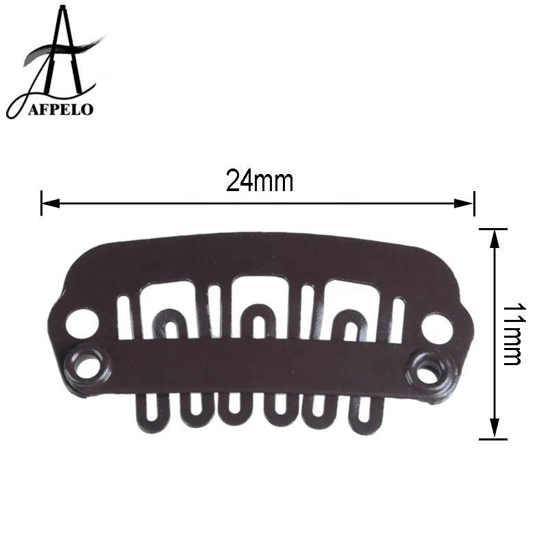 

24mm Wig Hair Clips Tool Metal Snap Clips for Hair Extension U Shape Extension Clips