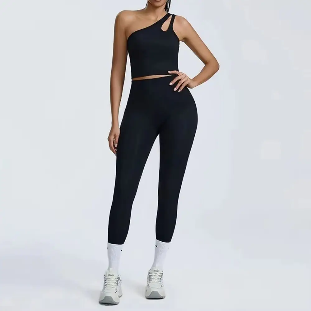 

Women Yoga Clothing Sets Breathable Activewear Sexy Sports Bra Athletic Wear Sexy High Waist Leggings And Top Two Piece Set Gym