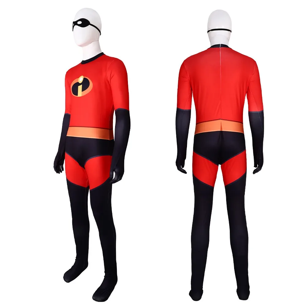 Halloween The Incredibles 2 Elastigirl Superhero Cosplay Costume Zentai Suit Bodysuit Women Men Party Jumpsuit Adult Kids view 4