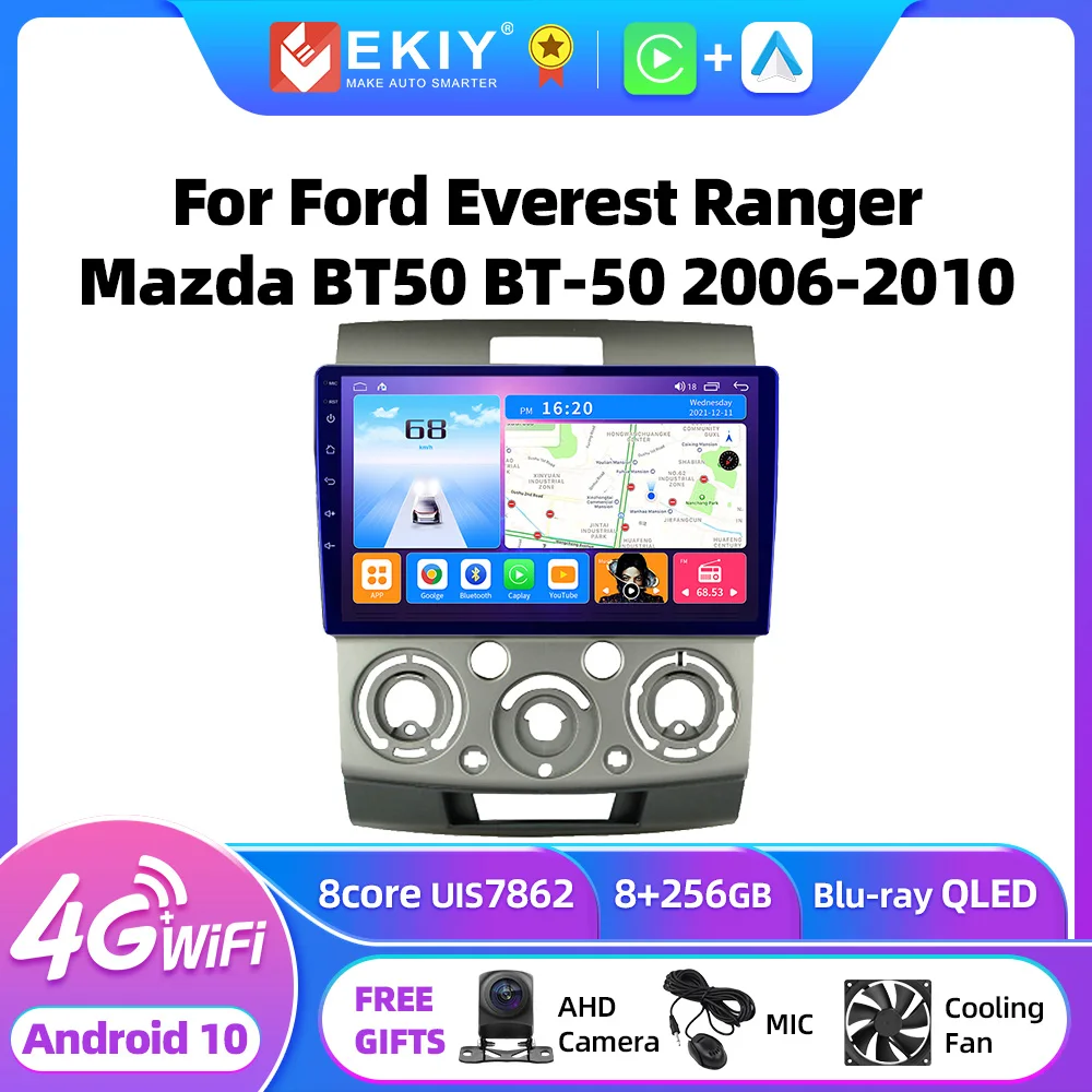 EKIY T7 Android Car Multimedia Player For Ford Everest Ranger Mazda BT50 BT-50 2006-2010 Navi Autoradio Car Radio Stereo 2 Din