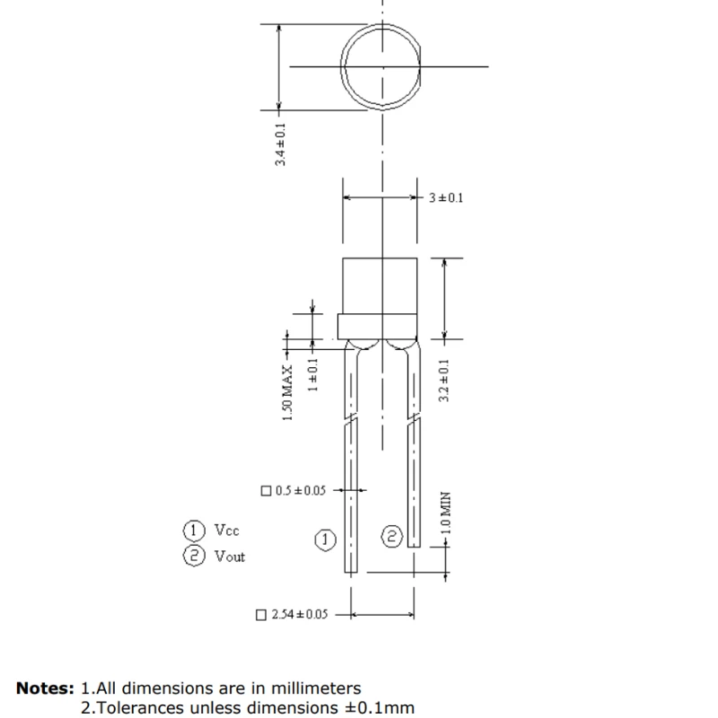 50/100PCS  ALS-PDIC144-6C/L378  Ambient Light Sensor