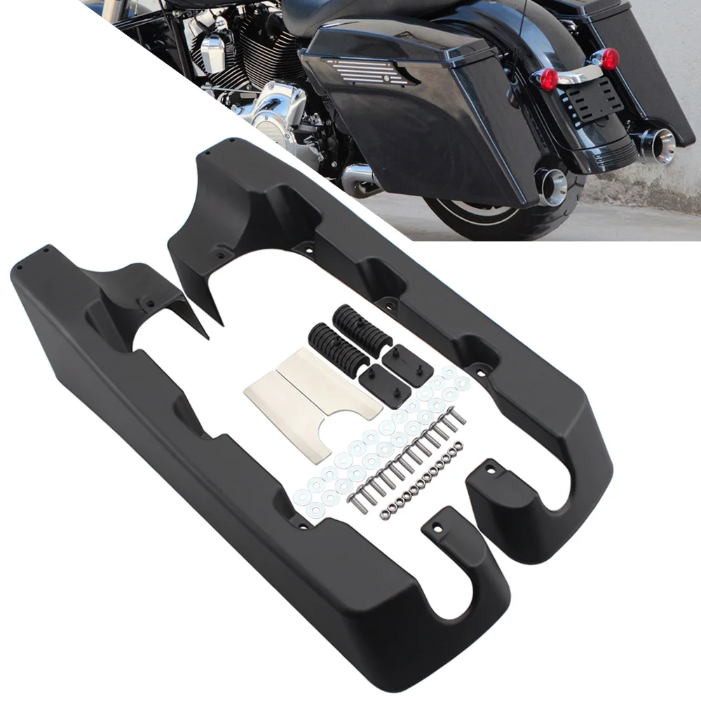 For Harley Touring Electra Road Glide Classic CVO FLHTCSE Motorcycle Accessories Saddlebag Box Stretched Saddle Bag Extensions