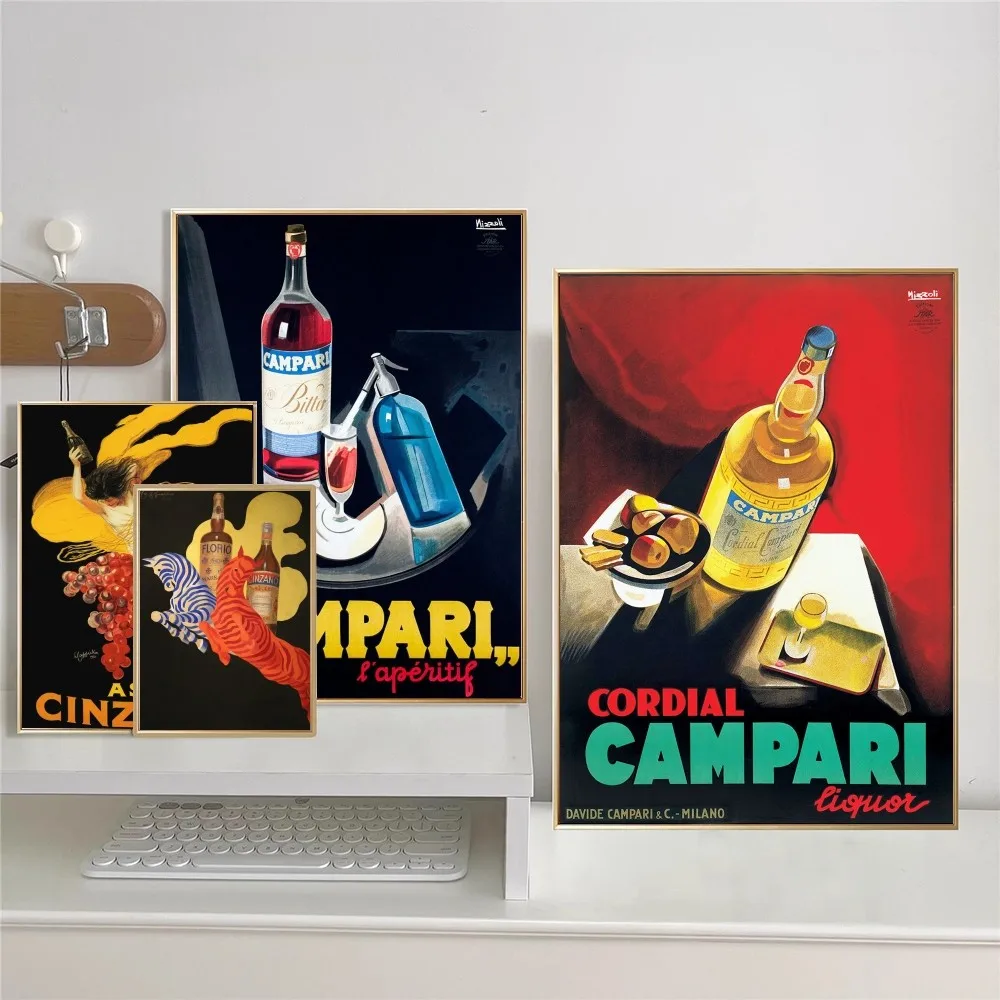 كامباري شرب أنيمي الملصقات لزجة مقاوم للماء ورقة ملصق مقهى بار Kawaii غرفة ديكور