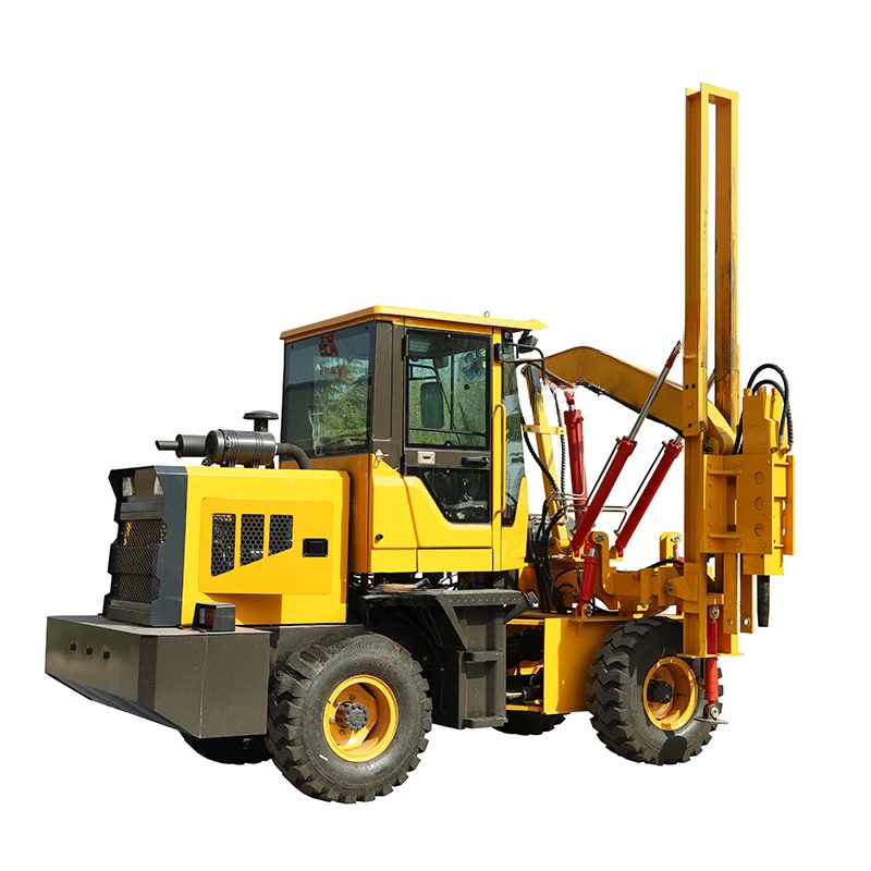 YG Highway Guardrail Pile Driving Machine Groundwork Post Pressing Hammer Pile Driver