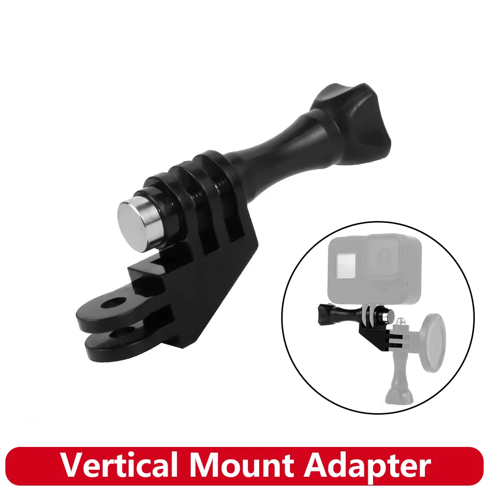 Adapter do montażu pionowego pod kątem 90 stopni, wykonany z tworzywa ABS, z gwintem 1/4 cala, do GoPro Hero 13 12 11 10 9 8, Insta360, DJI OSMO Action Camera, do vlogowania.