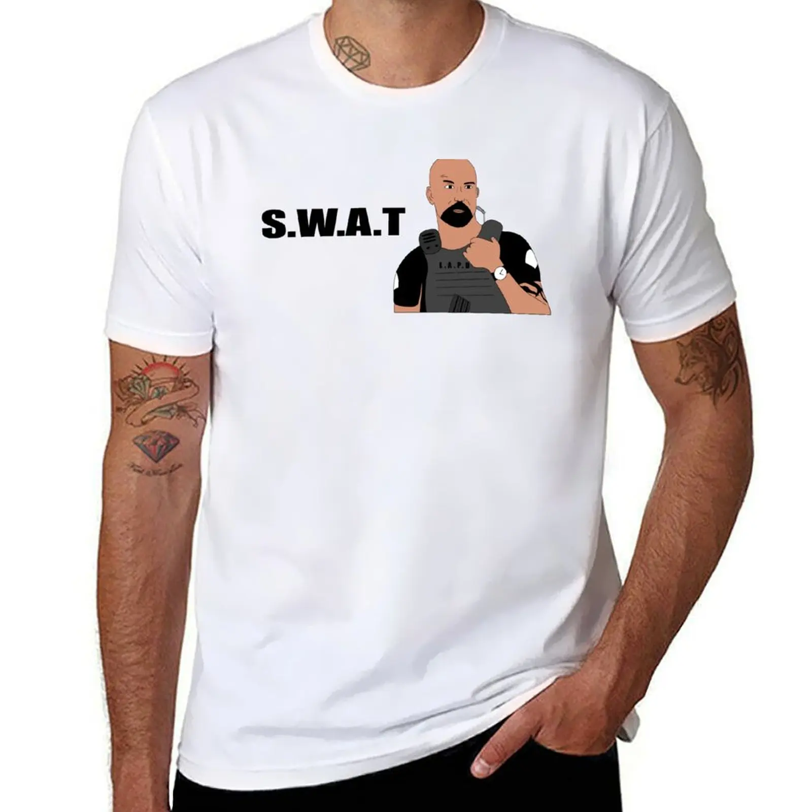 

SWAT SHEMAR MOORE T-Shirt t shirts for man cotton t shirts with prints T-Shirt