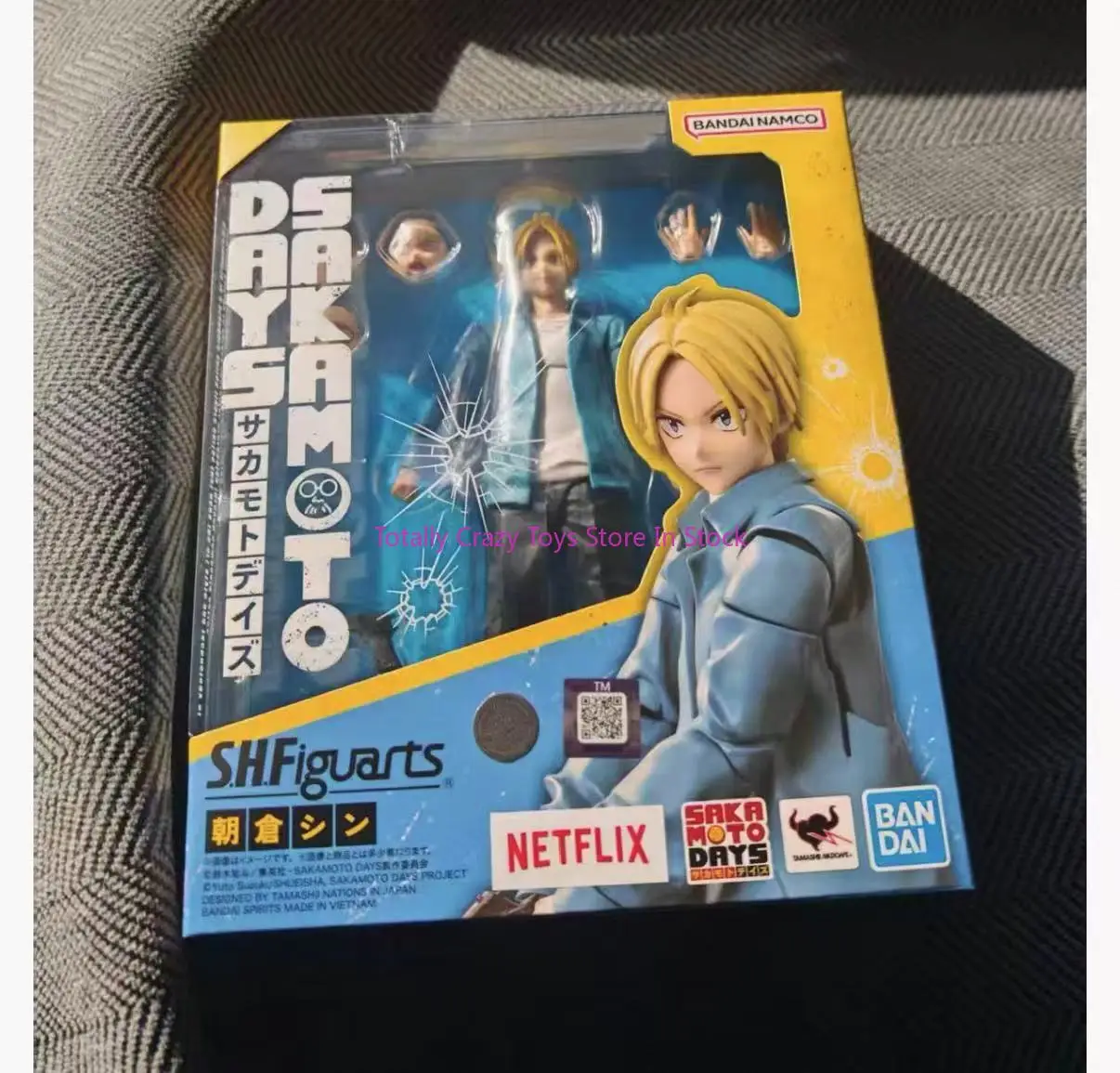 Novo local Bandai SHF Asakura Nobu Sakamoto Modelo de presente feito à mão com acabamento móvel diário