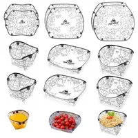 Juego de vajilla portátil para acampar de 3/6 piezas, plato plegable, cuenco, taza de agua, fácil de limpiar, ultraligero, resistente al calor, plegable