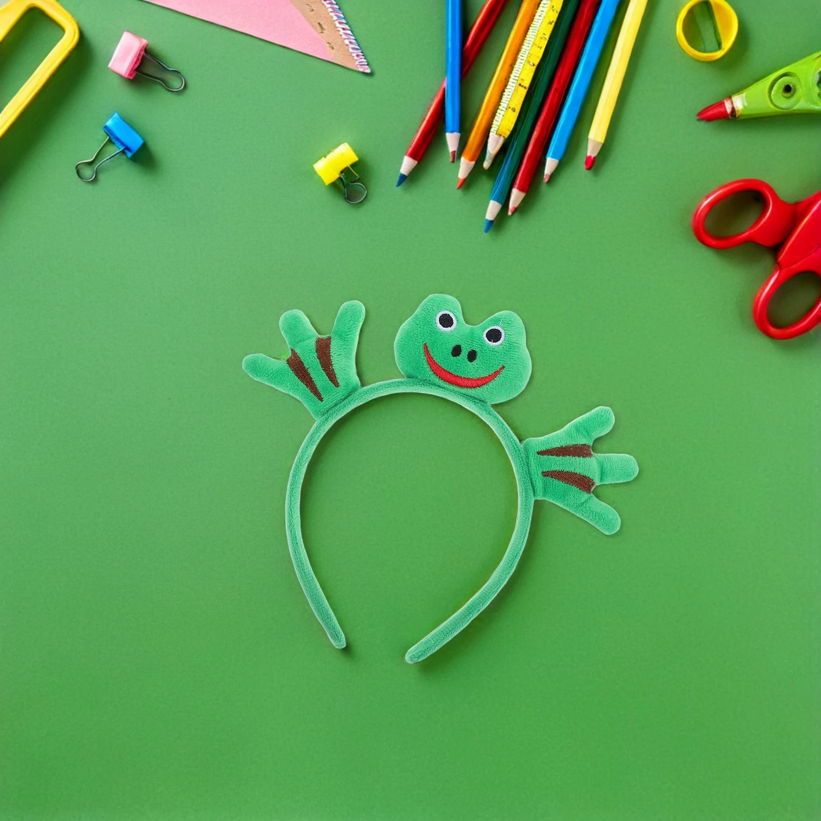 

2pcs Cartoon Frog Headband Cute Animal Hairband For s Halloween Party Cosplay Costume Accessories Lightweight Comfortable