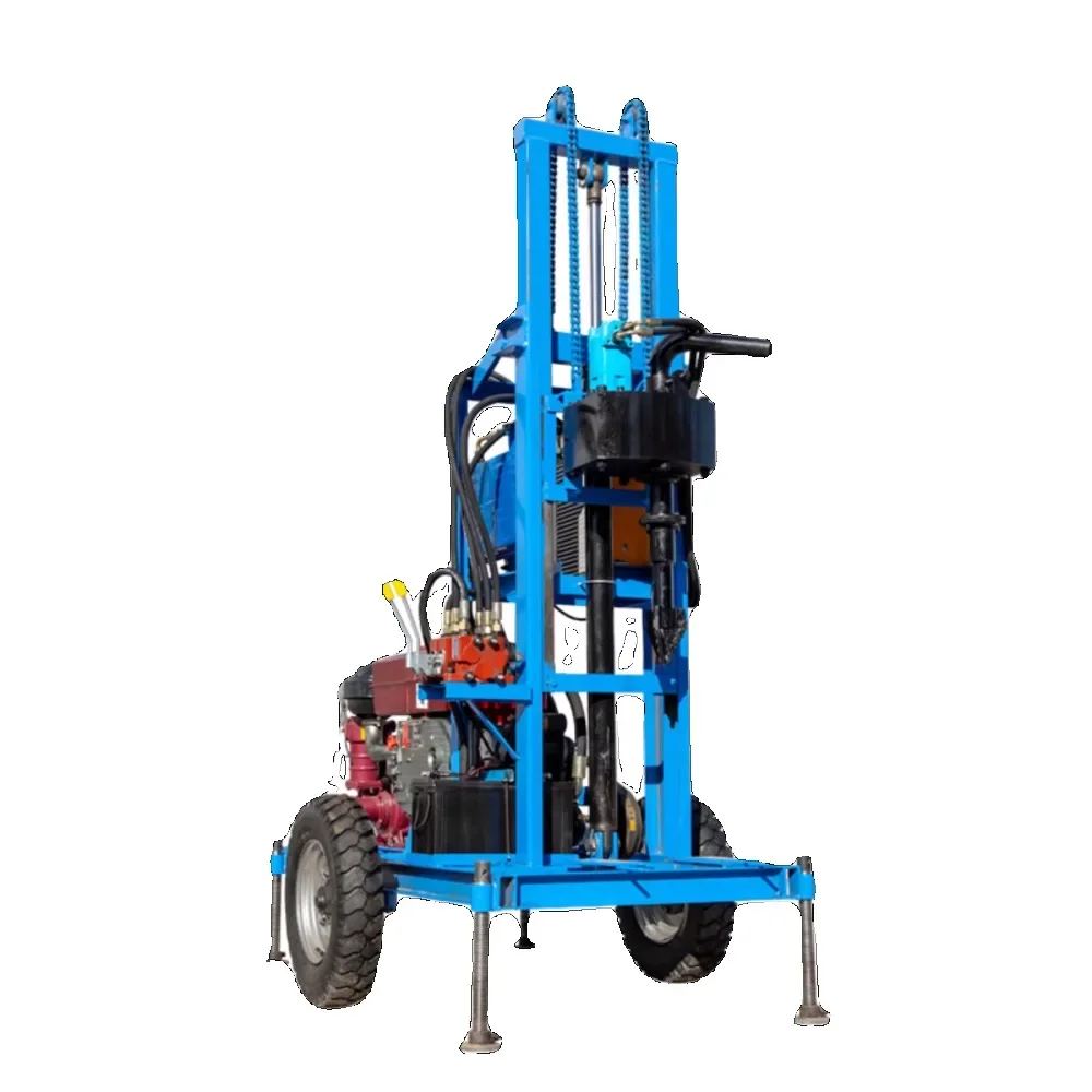 Small electric diesel household drilling machine equipment agricultural deep digging well tools