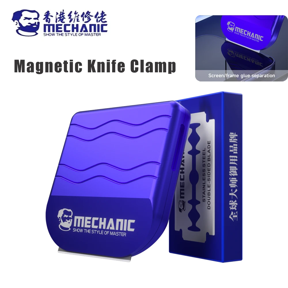 

MECHANIC Mag Pro All Metal Magnetic Knife Clamp for Phones Screen Removal Leather Cutting Film Scraping Glue Removal Repair Tool