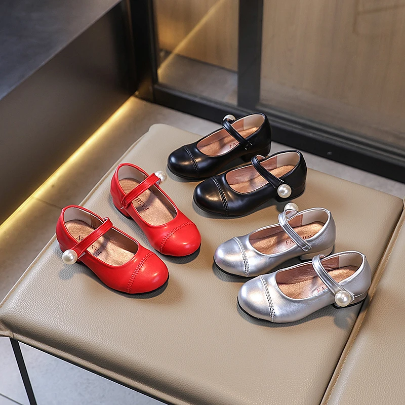 

Детские повседневные кожаные туфли принцессы для девочек, глянцевые модные детские милые модельные туфли с бантом для балета, весенне-осенние туфли на высоком каблуке