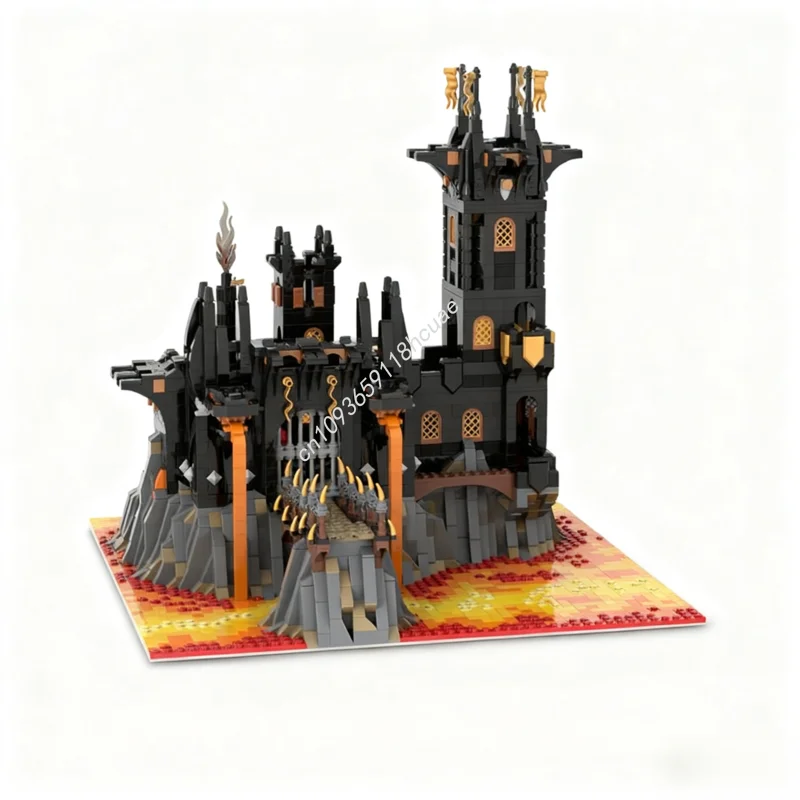 

3262 шт. MOC черные драконы крепость замок модель строительные блоки идея модульный кирпич ремесленные игрушки креативные подарки на день рождения и Рождество