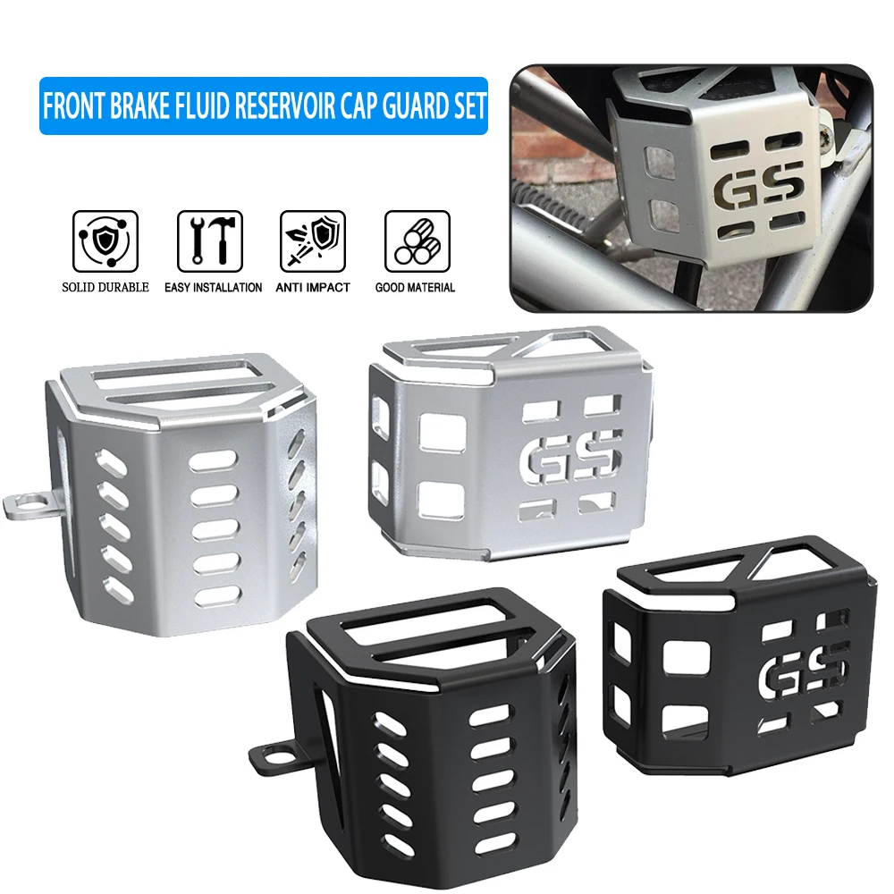 

For BMW R1200GS R 1200 GS 2004-2012 2011 2010 2009 R1200 GS R 1200GS Front Rear Brake Fluid Reservoir Cap Guard Set Motorcycle